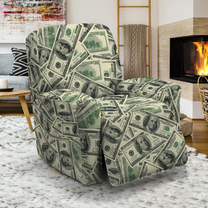 US Dollar Print Recliner Slipcover