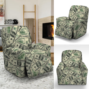 US Dollar Print Recliner Slipcover