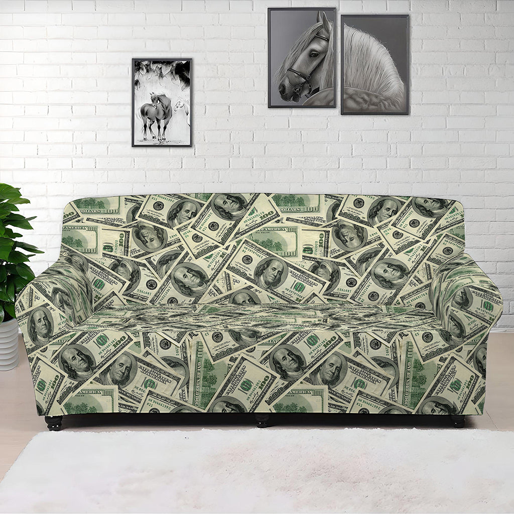 US Dollar Print Sofa Cover