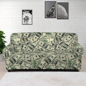 US Dollar Print Sofa Cover