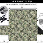 US Dollar Print Sofa Protector