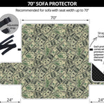 US Dollar Print Sofa Protector