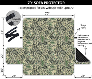 US Dollar Print Sofa Protector