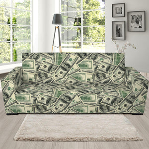 US Dollar Print Sofa Slipcover