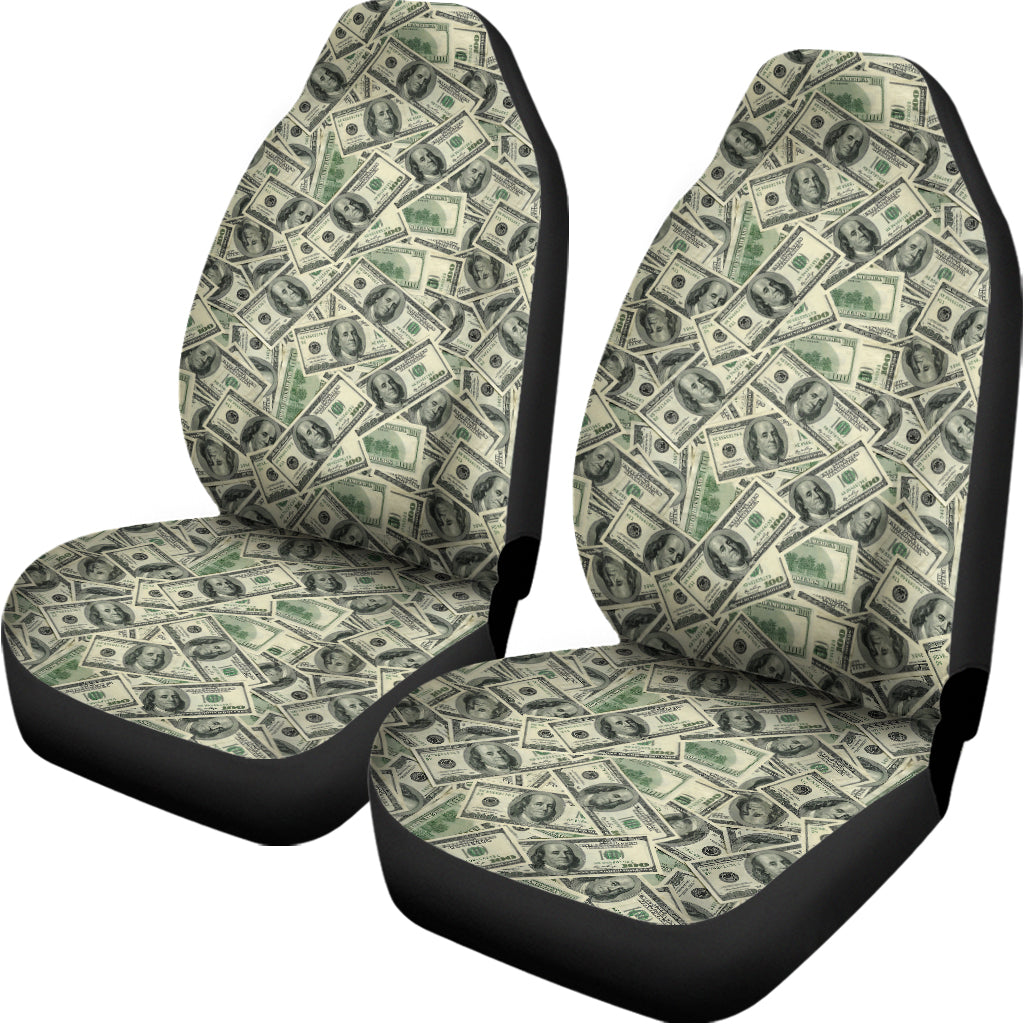 US Dollar Print Universal Fit Car Seat Covers
