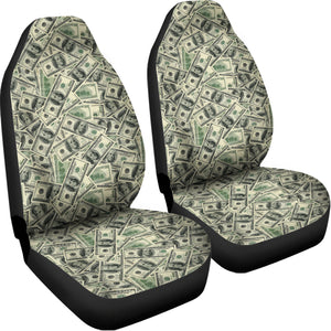 US Dollar Print Universal Fit Car Seat Covers