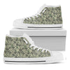 US Dollar Print White High Top Shoes