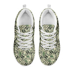 US Dollar Print White Sneakers