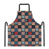 USA Denim Patchwork Pattern Print Apron