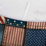 USA Denim Patchwork Pattern Print Sofa Cover