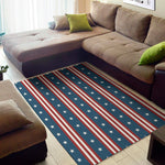 USA Independence Day Pattern Print Area Rug