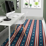 USA Independence Day Pattern Print Area Rug