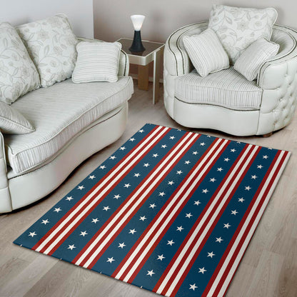 USA Independence Day Pattern Print Area Rug