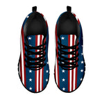 USA Independence Day Pattern Print Black Sneakers