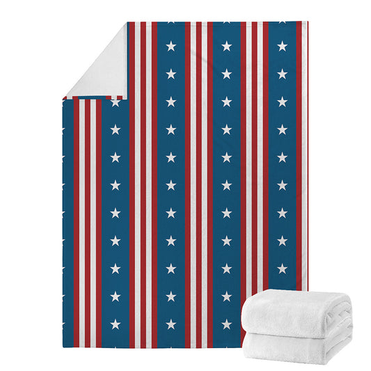 USA Independence Day Pattern Print Blanket