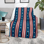 USA Independence Day Pattern Print Blanket
