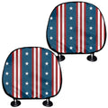 USA Independence Day Pattern Print Car Headrest Covers