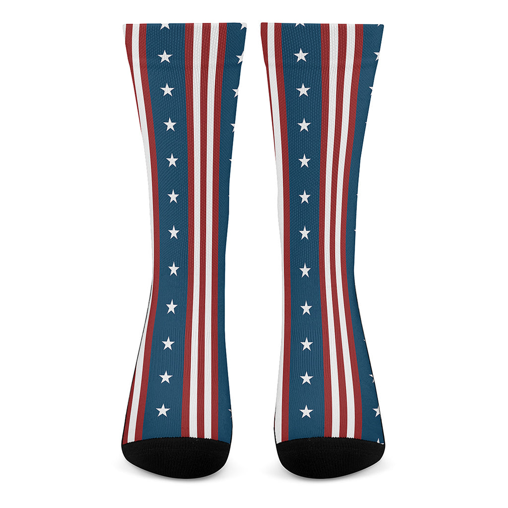 USA Independence Day Pattern Print Crew Socks