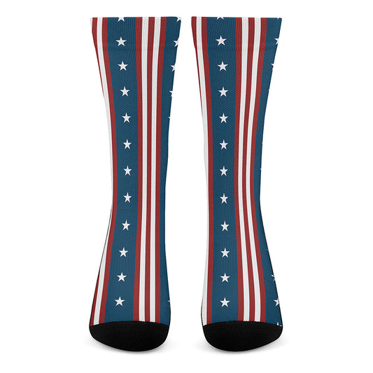 USA Independence Day Pattern Print Crew Socks