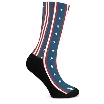 USA Independence Day Pattern Print Crew Socks