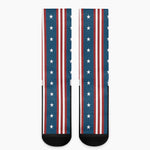 USA Independence Day Pattern Print Crew Socks