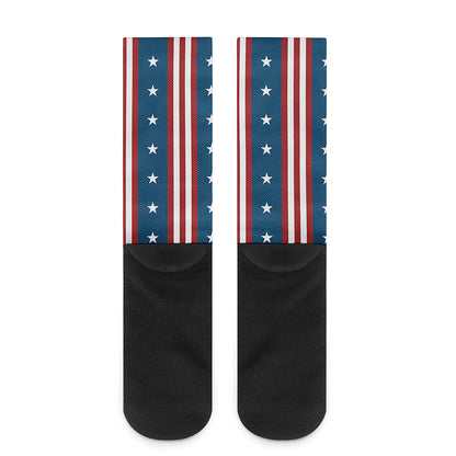 USA Independence Day Pattern Print Crew Socks
