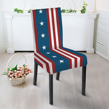 USA Independence Day Pattern Print Dining Chair Slipcover
