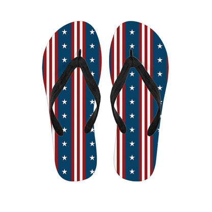 USA Independence Day Pattern Print Flip Flops
