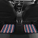 USA Independence Day Pattern Print Front and Back Car Floor Mats