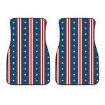USA Independence Day Pattern Print Front Car Floor Mats
