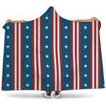 USA Independence Day Pattern Print Hooded Blanket