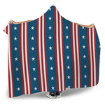 USA Independence Day Pattern Print Hooded Blanket