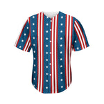 USA Independence Day Pattern Print Men's Baseball Jersey