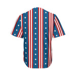 USA Independence Day Pattern Print Men's Baseball Jersey