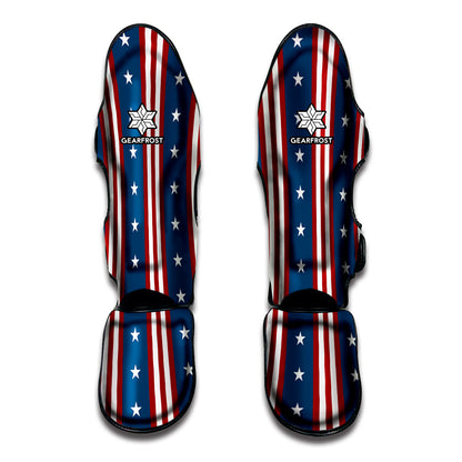 USA Independence Day Pattern Print Muay Thai Shin Guard