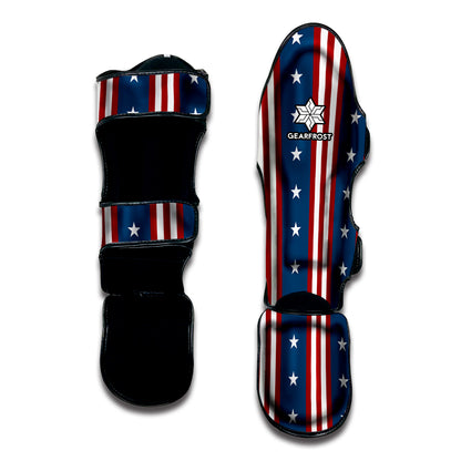 USA Independence Day Pattern Print Muay Thai Shin Guard