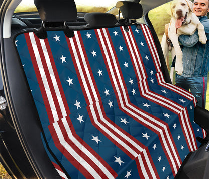 USA Independence Day Pattern Print Pet Car Back Seat Cover