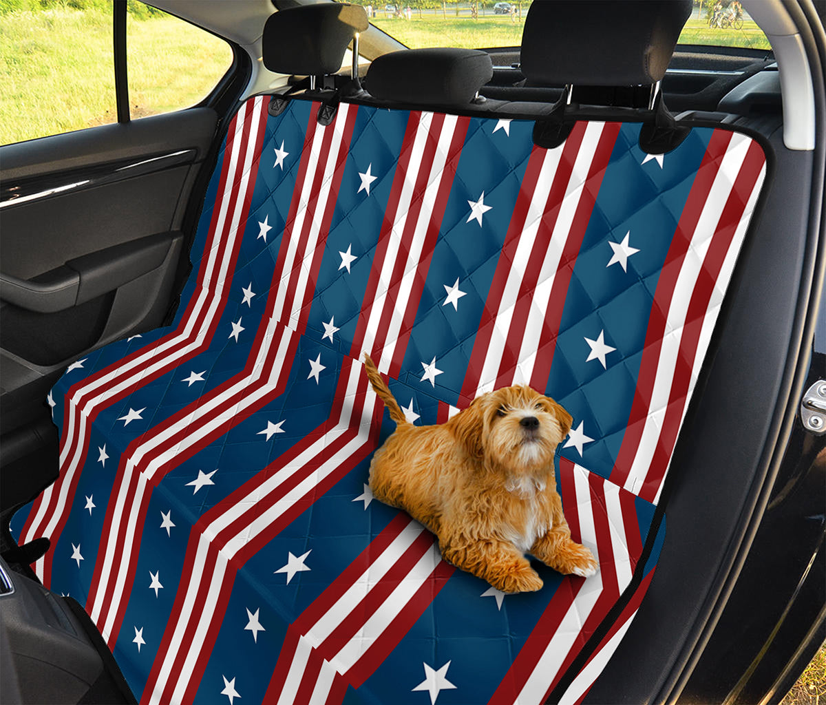 USA Independence Day Pattern Print Pet Car Back Seat Cover