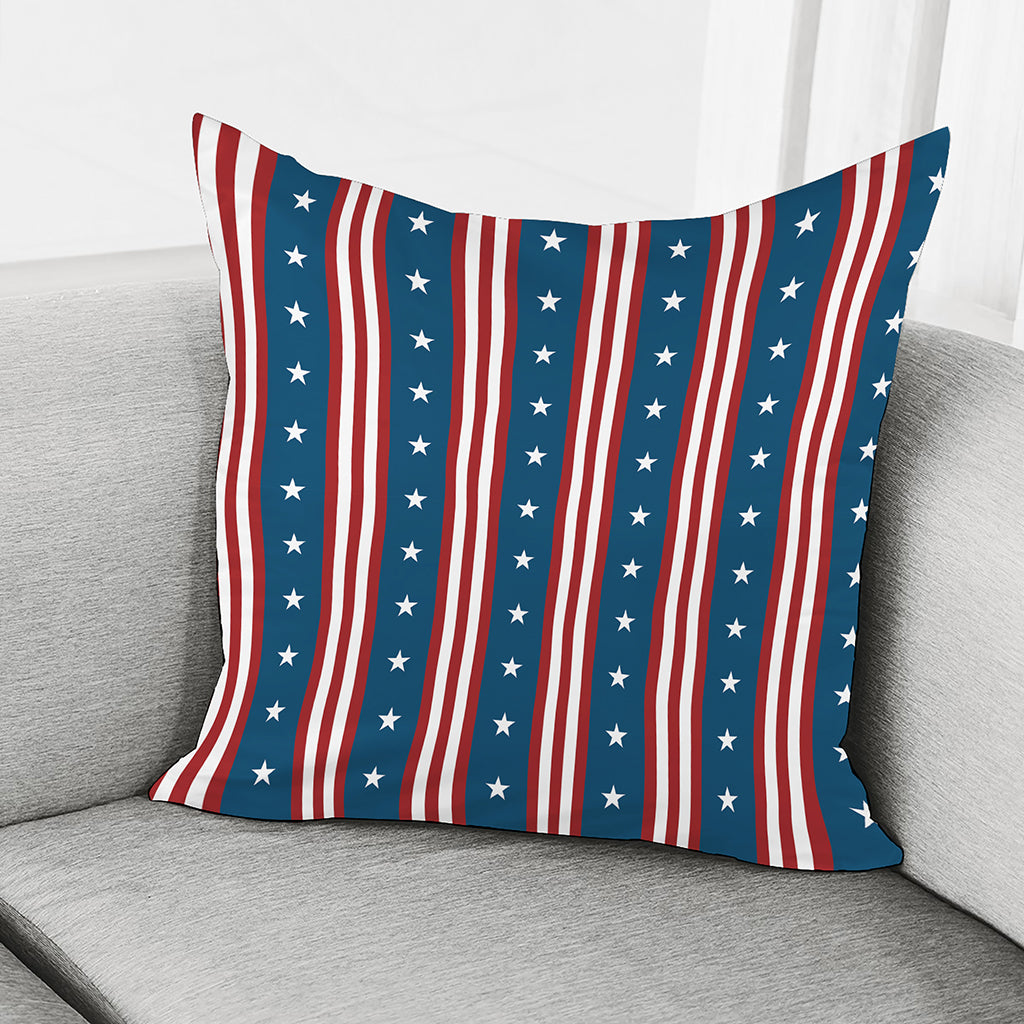 USA Independence Day Pattern Print Pillow Cover