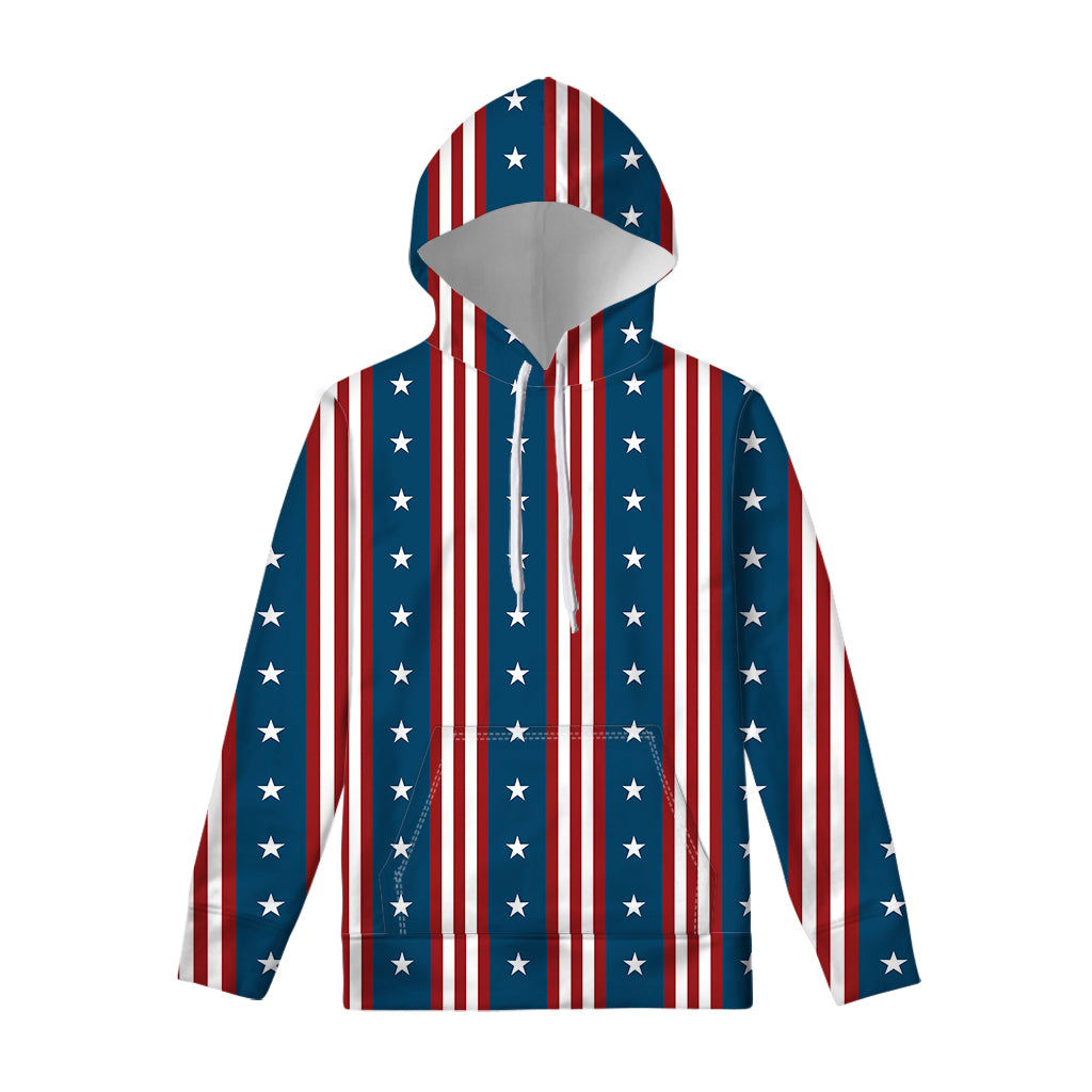 USA Independence Day Pattern Print Pullover Hoodie