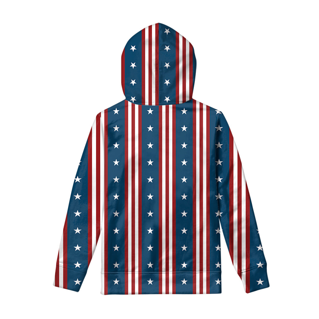 USA Independence Day Pattern Print Pullover Hoodie