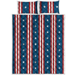 USA Independence Day Pattern Print Quilt Bed Set