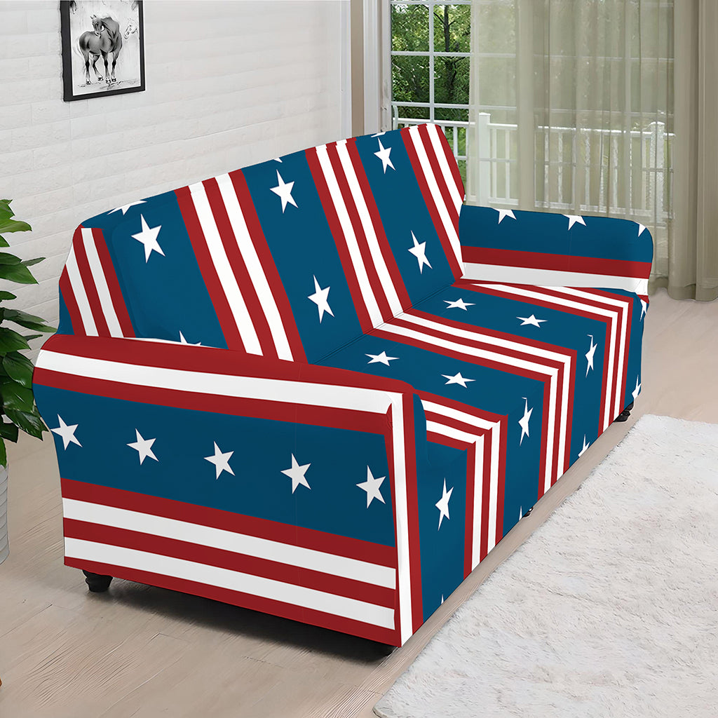 USA Independence Day Pattern Print Sofa Cover