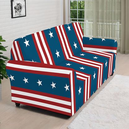 USA Independence Day Pattern Print Sofa Cover