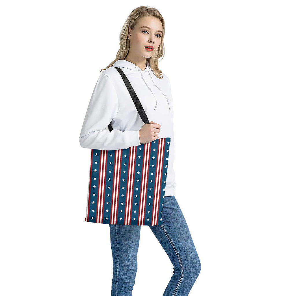 USA Independence Day Pattern Print Tote Bag