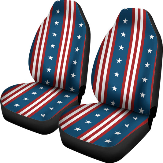 USA Independence Day Pattern Print Universal Fit Car Seat Covers