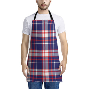 USA Patriotic Plaid Print Apron