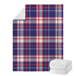 USA Patriotic Plaid Print Blanket