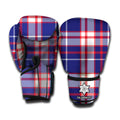 USA Patriotic Plaid Print Boxing Gloves