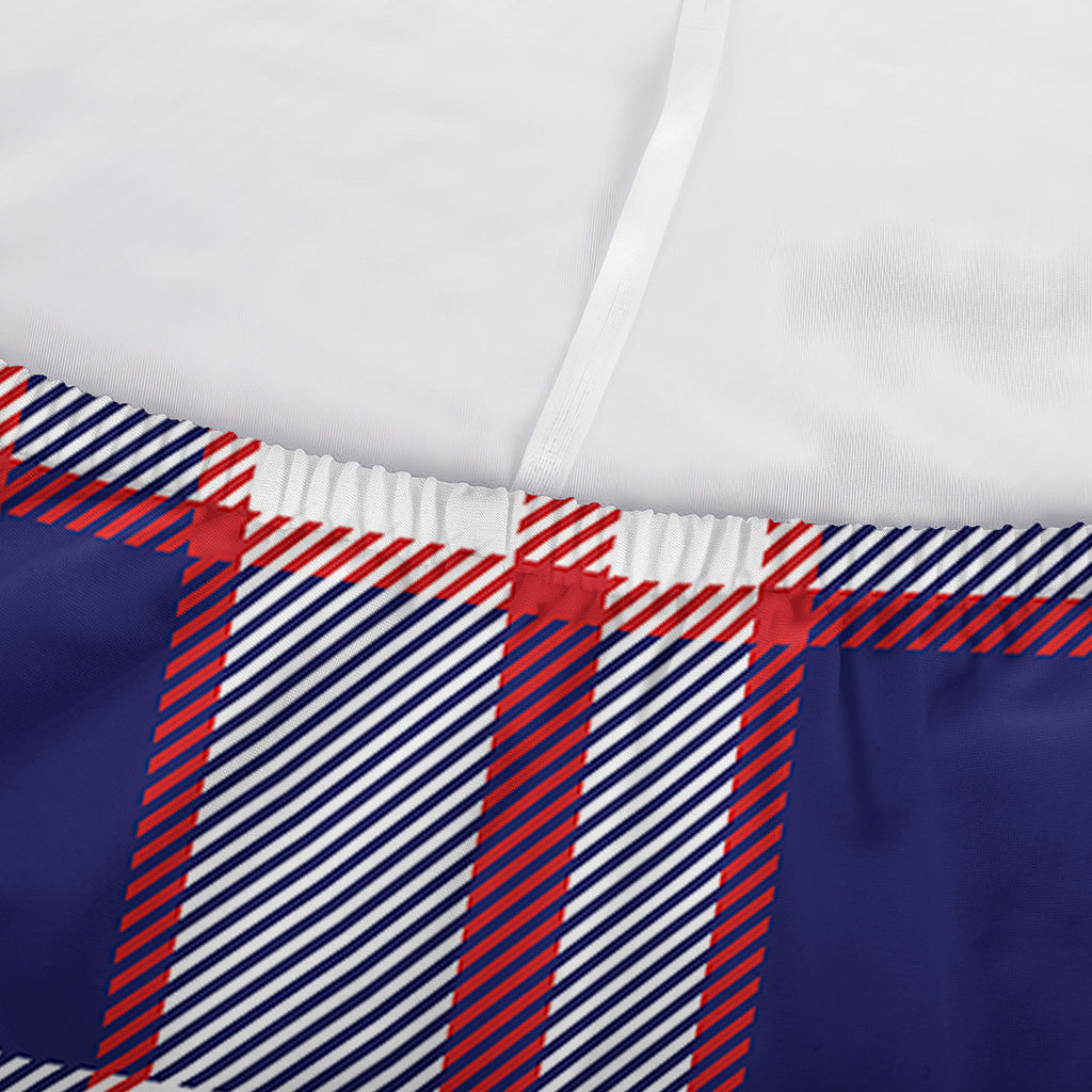 USA Patriotic Plaid Print Sofa Cover